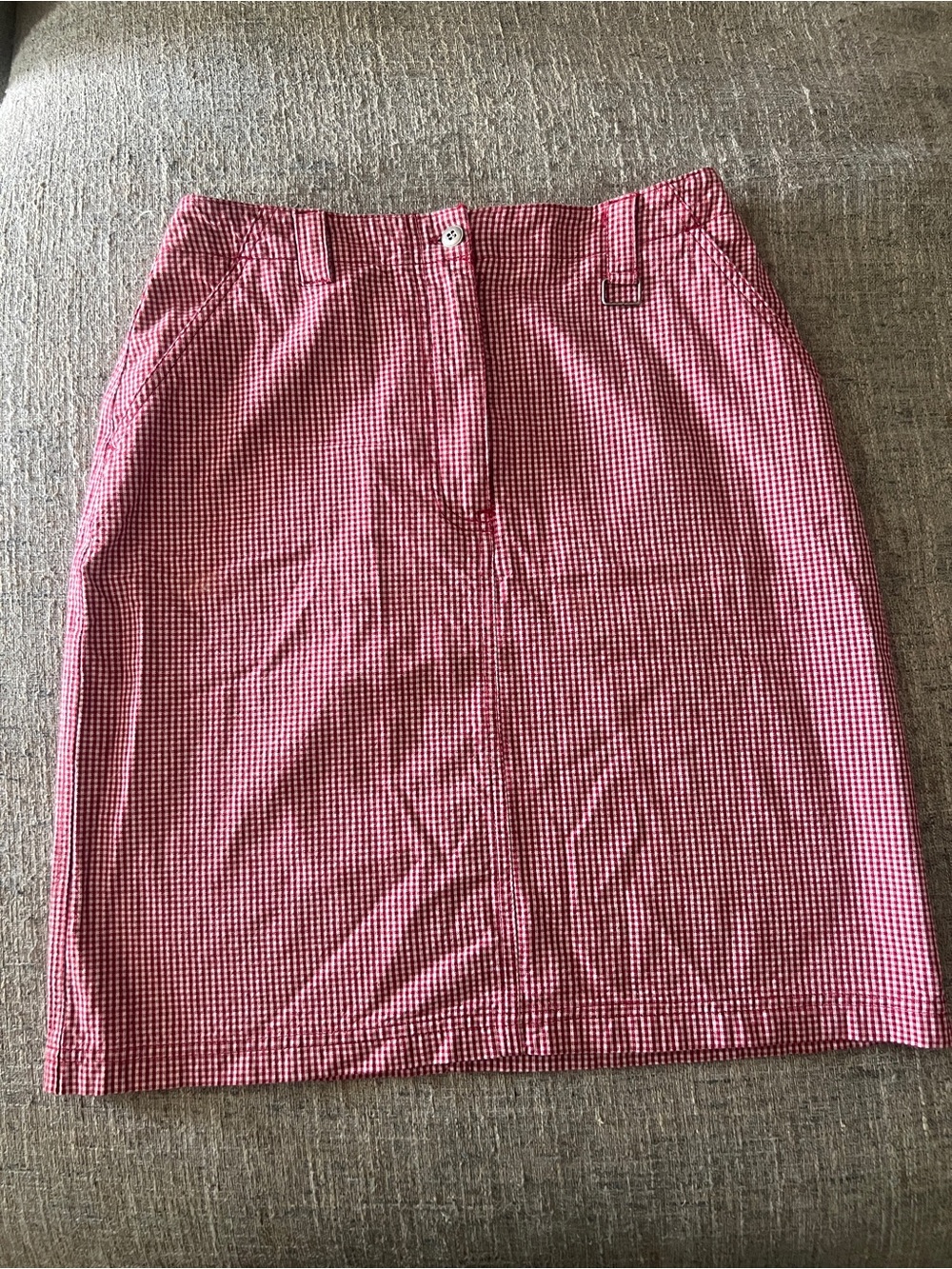Vintage Red Gingham Skirt
